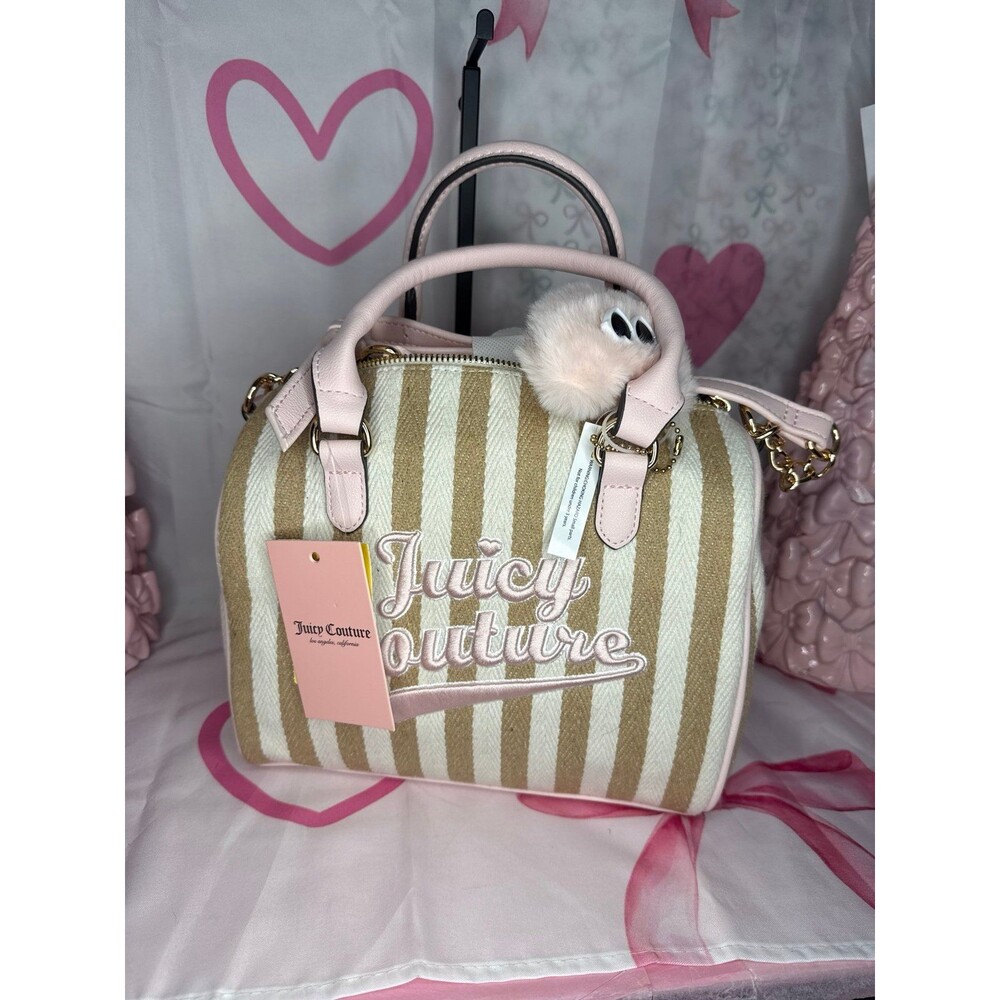 Juicy Couture Sandstone Stripe #9 Free To Be Juicy Speedy Satchel
